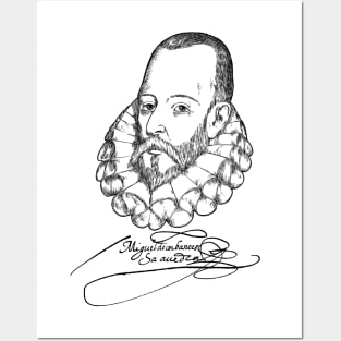 Cervantes, Spanish writer, books, literature, Posters and Art